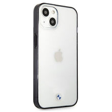 Заредете изображение във визуализатора на галерията – Etui BMW BMHCP13MPCUMRBK iPhone 13 6,1" transparent hardcase Signature Collection - TopMag
