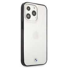 Заредете изображение във визуализатора на галерията – Etui BMW BMHCP13XPCUMRBK iPhone 13 Pro Max 6,7" transparent hardcase Signature Collection - TopMag
