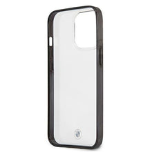 Заредете изображение във визуализатора на галерията – Etui BMW BMHCP13XPCUMRBK iPhone 13 Pro Max 6,7" transparent hardcase Signature Collection - TopMag
