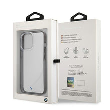 Заредете изображение във визуализатора на галерията – Etui BMW BMHCP13XPCUMRBK iPhone 13 Pro Max 6,7" transparent hardcase Signature Collection - TopMag
