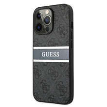 Заредете изображение във визуализатора на галерията – Guess GUHCP13L4GDGR iPhone 13 Pro / 13 6,1" szary/grey hardcase 4G Stripe - TopMag
