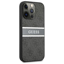 Заредете изображение във визуализатора на галерията – Guess GUHCP13L4GDGR iPhone 13 Pro / 13 6,1" szary/grey hardcase 4G Stripe - TopMag
