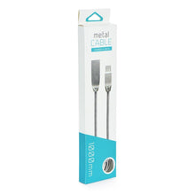 Заредете изображение във визуализатора на галерията – кабел usb metal snake for iPhone lightning 8-pin in box - TopMag
