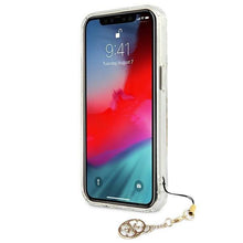 Заредете изображение във визуализатора на галерията – Guess GUHCP13SKS4GGO iPhone 13 mini 5,4" Transparent hardcase 4G Gold Charms Collection - TopMag
