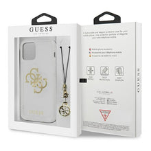 Заредете изображение във визуализатора на галерията – Guess GUHCP13SKS4GGO iPhone 13 mini 5,4" Transparent hardcase 4G Gold Charms Collection - TopMag
