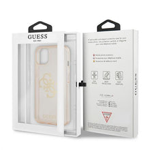 Заредете изображение във визуализатора на галерията – Guess GUHCP13SPCUGL4GGO iPhone 13 mini 5,4" złoty/gold hard case Glitter 4G Big Logo - TopMag
