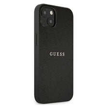 Заредете изображение във визуализатора на галерията – Guess GUHCP13SPSASBBK iPhone 13 mini 5,4" czarny/black Saffiano Strap - TopMag
