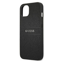 Заредете изображение във визуализатора на галерията – Guess GUHCP13SPSASBBK iPhone 13 mini 5,4" czarny/black Saffiano Strap - TopMag

