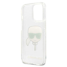 Заредете изображение във визуализатора на галерията – Karl Lagerfeld KLHCP13LKHTUGLS iPhone 13 Pro / 13 6,1" srebrny/silver hardcase Glitter Karl`s Head - TopMag

