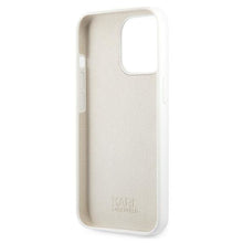 Заредете изображение във визуализатора на галерията – Karl Lagerfeld KLHCP13LSSKCW iPhone 13 Pro / 13 6,1" hardcase biały/white Silicone Karl &amp; Choupette - TopMag
