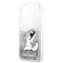 Заредете изображение във визуализатора на галерията – Karl Lagerfeld KLHCP13SGCFS iPhone 13 mini 5,4" srebrny/silver hardcase Liquid Glitter Choupette Fun - TopMag
