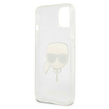 Заредете изображение във визуализатора на галерията – Karl Lagerfeld KLHCP13SKHTUGLS iPhone 13 mini 5,4" srebrny/silver hardcase Glitter Karl`s Head - TopMag
