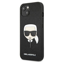 Заредете изображение във визуализатора на галерията – Karl Lagerfeld KLHCP13SSAKHBK iPhone 13 mini 5,4" czarny/black hardcase Saffiano Ikonik Karl`s Head - TopMag
