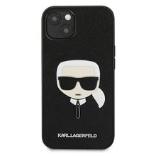 Заредете изображение във визуализатора на галерията – Karl Lagerfeld KLHCP13SSAKHBK iPhone 13 mini 5,4" czarny/black hardcase Saffiano Ikonik Karl`s Head - TopMag
