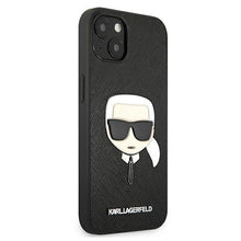 Заредете изображение във визуализатора на галерията – Karl Lagerfeld KLHCP13SSAKHBK iPhone 13 mini 5,4" czarny/black hardcase Saffiano Ikonik Karl`s Head - TopMag
