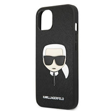 Заредете изображение във визуализатора на галерията – Karl Lagerfeld KLHCP13SSAKHBK iPhone 13 mini 5,4" czarny/black hardcase Saffiano Ikonik Karl`s Head - TopMag
