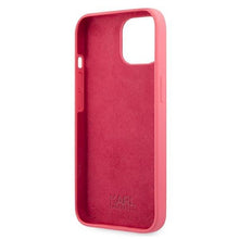 Заредете изображение във визуализатора на галерията – Karl Lagerfeld KLHCP13SSSKCP iPhone 13 mini 5,4" hardcase różowy/pink Silicone Karl &amp; Choupette - TopMag
