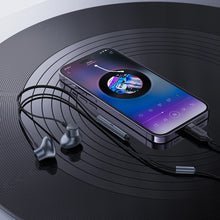 Заредете изображение във визуализатора на галерията – Acefast L1 in-ear headphones with 1.2 m Lightning connector - black
