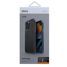Заредете изображение във визуализатора на галерията – UNIQ etui Air Fender iPhone 13 Pro / 13 6,1" szary/smoked grey - TopMag
