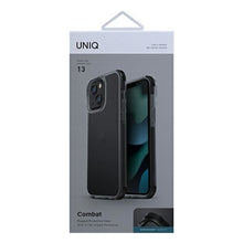 Заредете изображение във визуализатора на галерията – UNIQ etui Combat iPhone 13 6,1" czarny/carbon black - TopMag
