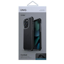 Заредете изображение във визуализатора на галерията – UNIQ etui Combat iPhone 13 Pro / 13 6,1" czarny/carbon black - TopMag
