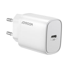 Заредете изображение във визуализатора на галерията – Joyroom Fast USB Type C PD Charger 20W EU Plug White (L-P201) - TopMag
