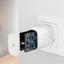 Заредете изображение във визуализатора на галерията – Joyroom Fast USB Type C PD Charger 20W EU Plug White (L-P201) - TopMag
