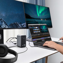 Заредете изображение във визуализатора на галерията – Choetech 15in1 HUB multi-functional USB Type C PD 100W - 4x USB 3.2 Gen1 (USB 3.0) / 4x USB Type C / 3x HDMI 4K / 1x VGA 1080p / 1x RJ45 1Gbps / 1x 3.5 mm mini jack / 1x DC gray (HUB- M21) - TopMag
