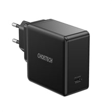 Заредете изображение във визуализатора на галерията – Choetech fast USB Type C wall charger PD 60W 3A black (Q4004-EU) - TopMag
