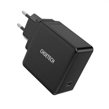 Заредете изображение във визуализатора на галерията – Choetech fast USB Type C wall charger PD 60W 3A black (Q4004-EU) - TopMag
