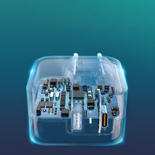 Заредете изображение във визуализатора на галерията – Choetech fast wall charger QC PD 38W 5A USB Type C + USB-A white (PD5002-EU) - TopMag
