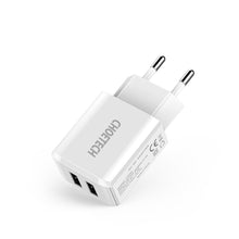 Заредете изображение във визуализатора на галерията – Choetech dual-port charger 2 x USB-A 10W 2A white (C0030) - TopMag
