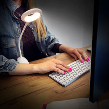 Заредете изображение във визуализатора на галерията – Wireless LED reading lamp with clip + white micro USB cable - TopMag
