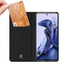 Заредете изображение във визуализатора на галерията – Dux Ducis Skin Pro Bookcase type case for Xiaomi Mi 11T Pro / Mi 11T black - TopMag
