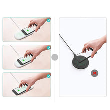 Заредете изображение във визуализатора на галерията – Choetech five-coil wireless dual fast charger 7.5W*2 (max 10W) + wall charger + USB Type C cable 1m black (T535-S) - TopMag
