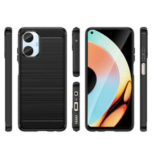 Заредете изображение във визуализатора на галерията – Carbon Case case for Realme 10 flexible silicone carbon cover black
