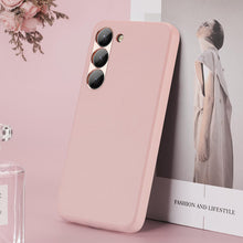 Заредете изображение във визуализатора на галерията – Dux Ducis Grit case for Samsung Galaxy S23+ elegant cover made of artificial leather MagSafe pink
