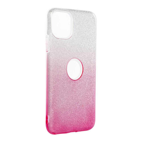 Forcell Shining силиконов гръб - iphone 14 ( 6.1 ) clear/pink - TopMag