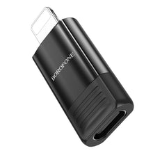 Заредете изображение във визуализатора на галерията – Borofone Adapter BV18 - Lightning to Type C - black
