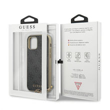 Заредете изображение във визуализатора на галерията – Guess GUHCP12SGF4GGR iPhone 12 mini 5,4" szary/grey hardcase 4G Charms Collection
