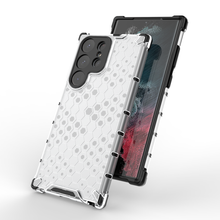Заредете изображение във визуализатора на галерията – Honeycomb case for Samsung Galaxy S23 Ultra armored hybrid cover black

