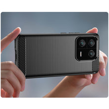 Заредете изображение във визуализатора на галерията – Carbon Case case for Xiaomi 13 Pro flexible silicone carbon cover black
