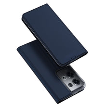 Заредете изображение във визуализатора на галерията – Dux Ducis Skin Pro case for Oppo Reno 8 Pro flip cover card wallet stand blue
