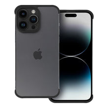 Заредете изображение във визуализатора на галерията – MINI BUMPERS with camera island protection Case for IPHONE 15 PRO black
