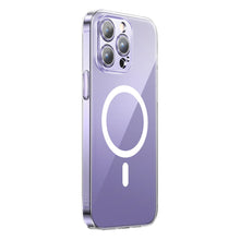 Заредете изображение във визуализатора на галерията – Baseus Crystal Magnetic Case for iPhone 14 Pro Max thin MagSafe cover + transparent glass
