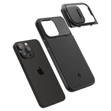 Заредете изображение във визуализатора на галерията – Spigen OPTIK ARMOR MAG MAGSAFE IPHONE 15 PRO BLACK
