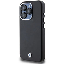 Заредете изображение във визуализатора на галерията – BMW Signature Wrapped Metal MagSafe case for iPhone 15 Pro - black
