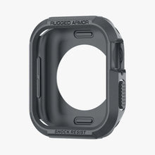 Заредете изображение във визуализатора на галерията – Spigen Rugged Armor Case with Strap for Apple Watch 4/5/6/7/8/9/SE (44/45mm) - Dark Gray
