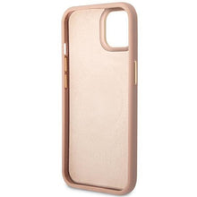 Заредете изображение във визуализатора на галерията – Guess GUHMP14SSAPSTP iPhone 14 6.1" pink/pink hardcase Peony Logo Plate MagSafe
