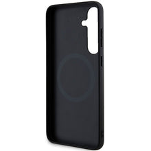 Заредете изображение във визуализатора на галерията – Original FERRARI hardcase Hot Stamp V Lines MagSafe FEHMS24MP3BAK for Samsung Galaxy  S24 Plus Black
